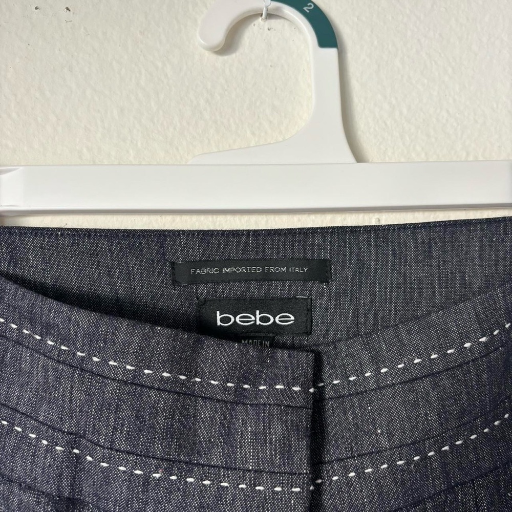 Bebe Gray Pinstripe Blazer